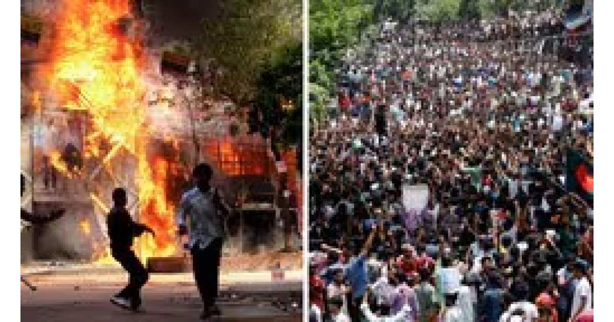 भड़काऊ हिंसा का भयावह चेहरा: नारेबाज़ी के बीच इमारत में आग, बांग्लादेश में 30 पत्रकारों को जिंदा जलाने की कोशिश