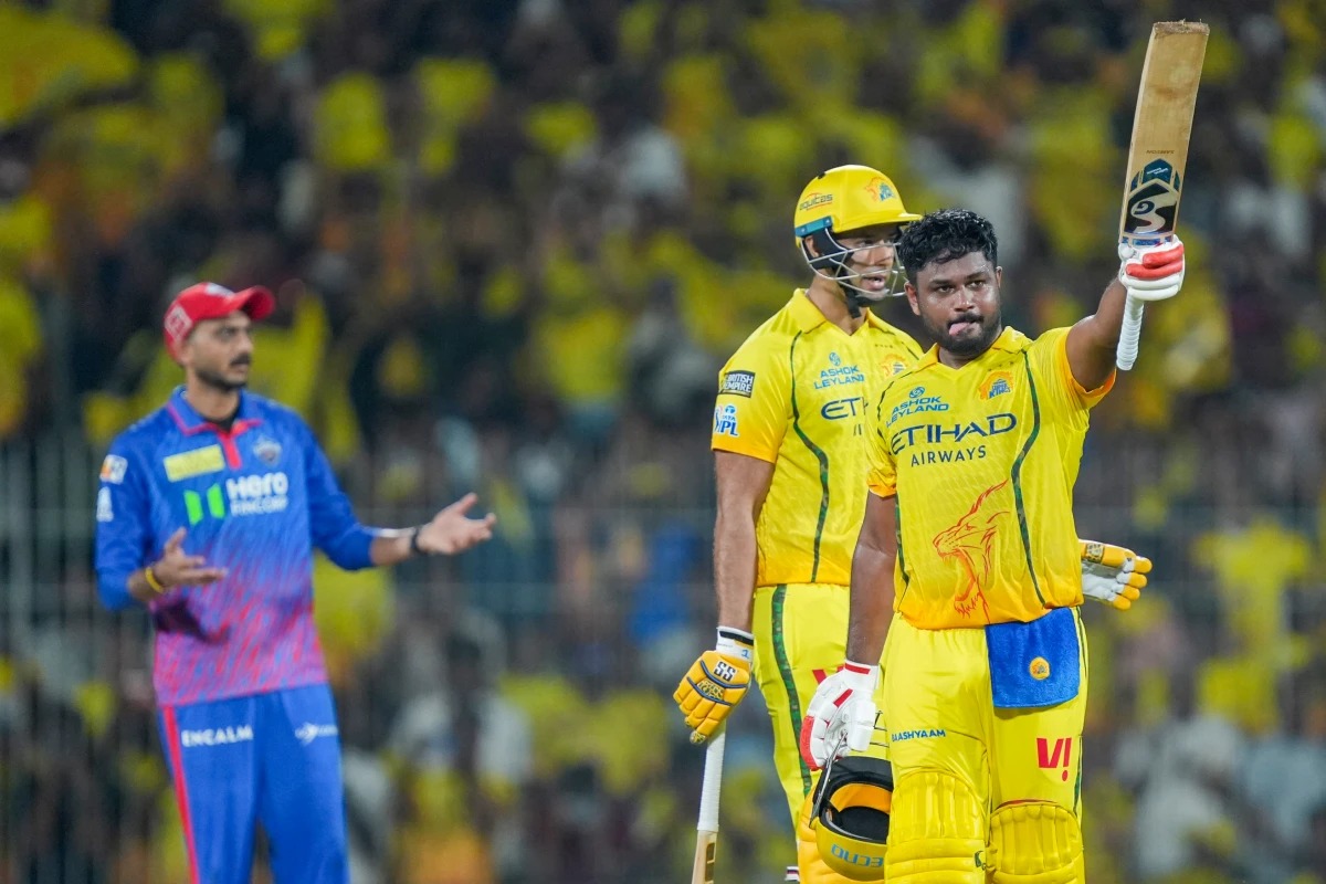 सैमसन का तूफानी शतक और ओवर्टन की घातक गेंदबाज़ी, दिल्ली 23 रन से पराजित